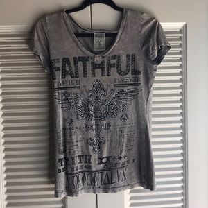 Rhinestone Studded T Shirt